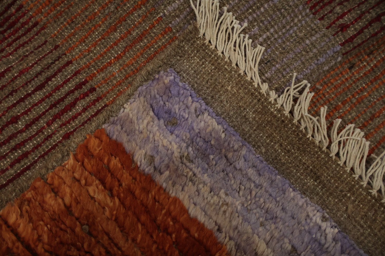 Vibrant Pattern and Earthy Colors Moroccan Area Rug 8x10