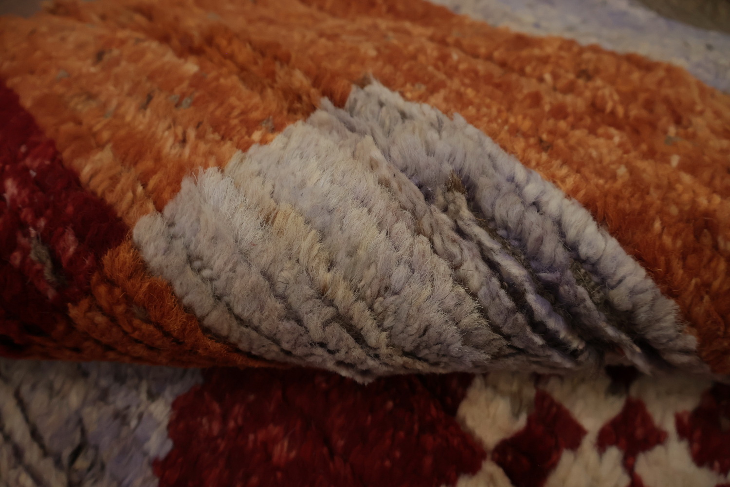 Vibrant Pattern and Earthy Colors Moroccan Area Rug 8x10