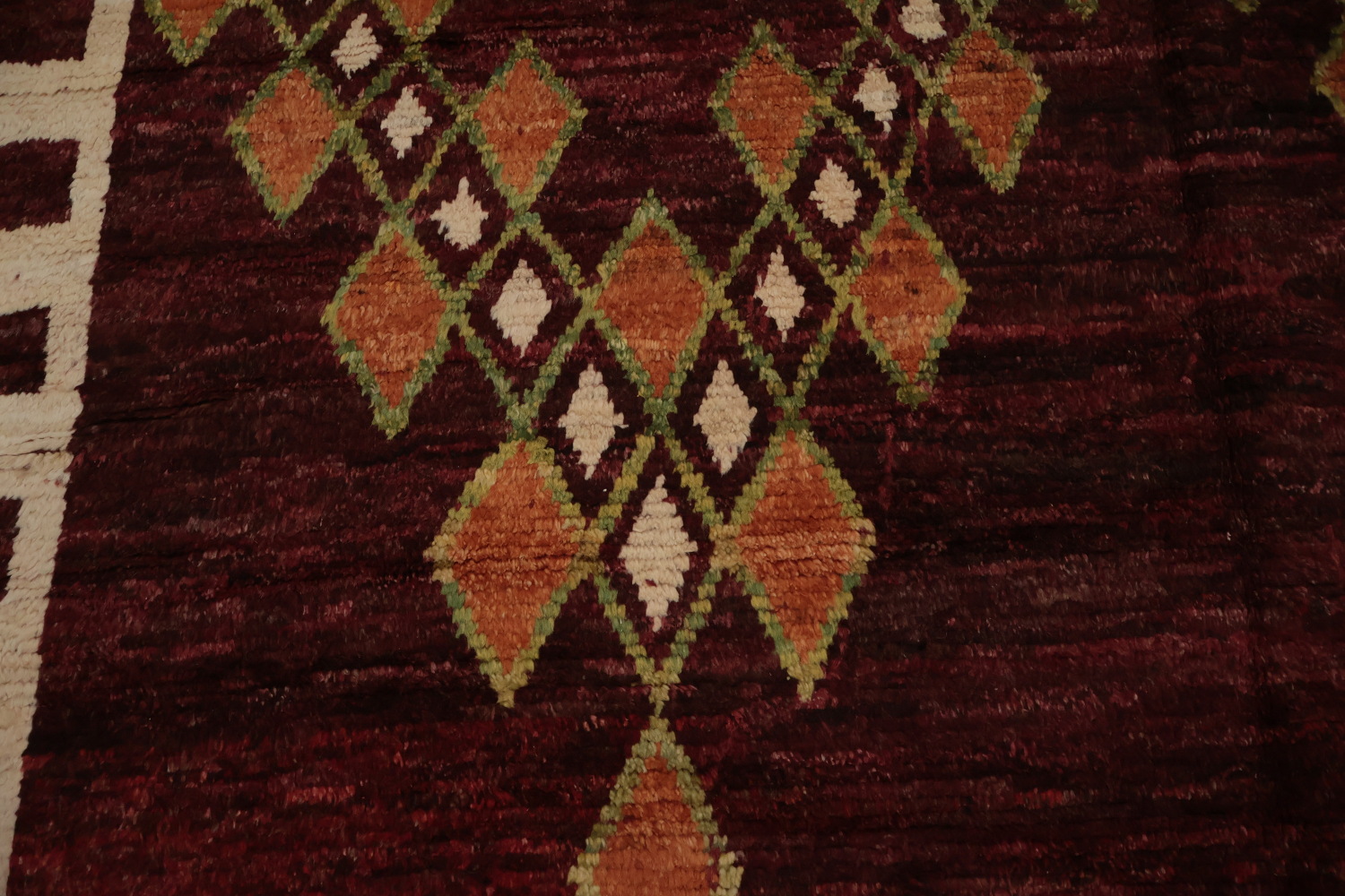 Handcrafted Moroccan Area Rug 7x10 with Eye-Catching Geometric Patterns