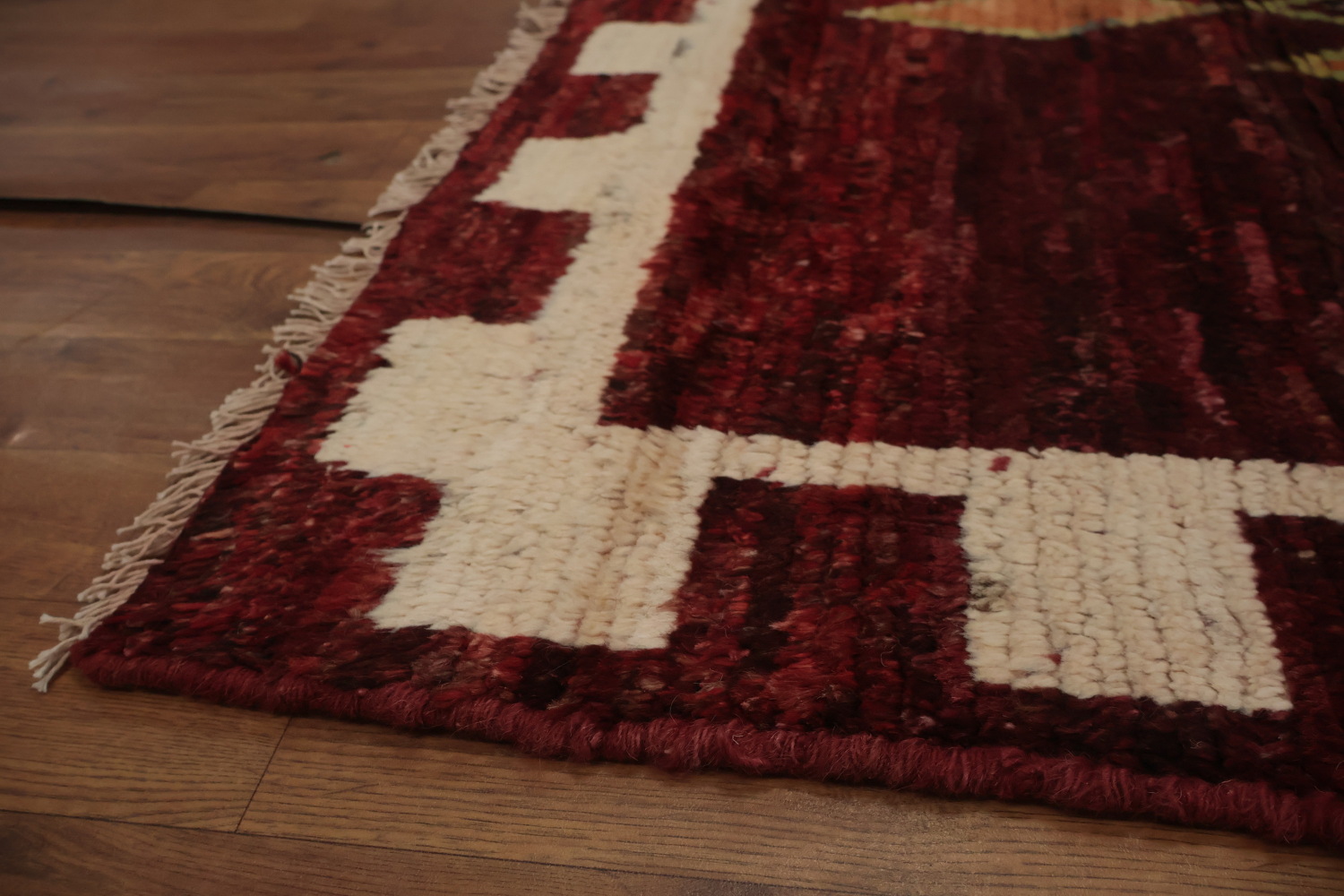 Handcrafted Moroccan Area Rug 7x10 with Eye-Catching Geometric Patterns