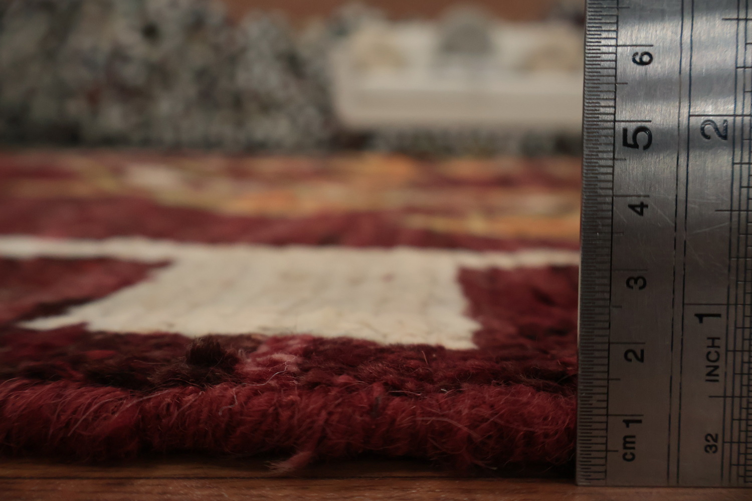 Handcrafted Moroccan Area Rug 7x10 with Eye-Catching Geometric Patterns