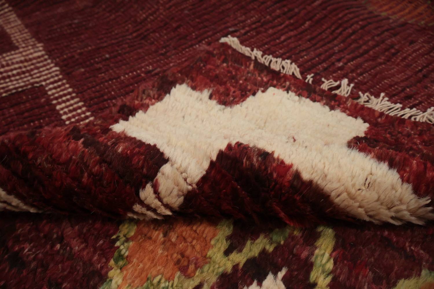 Handcrafted Moroccan Area Rug 7x10 with Eye-Catching Geometric Patterns