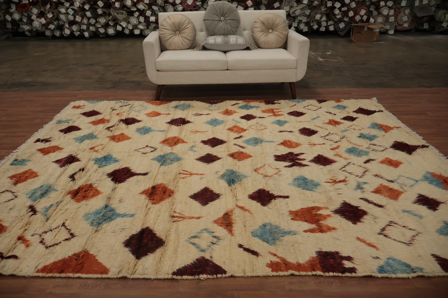 Tribal Moroccan Berber Area Rug 8x10