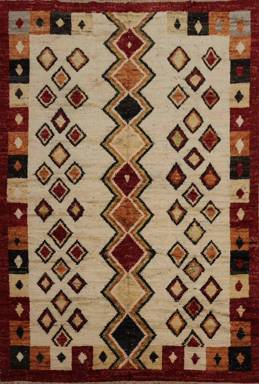 Charming Folk Art-Inspired Moroccan Area Rug 8x10 for Cozy Spaces
