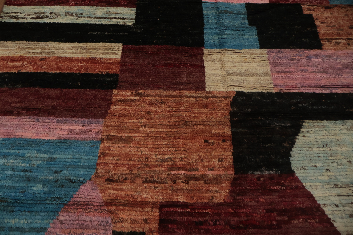 Geometric Moroccan Wool Area Rug 6x10