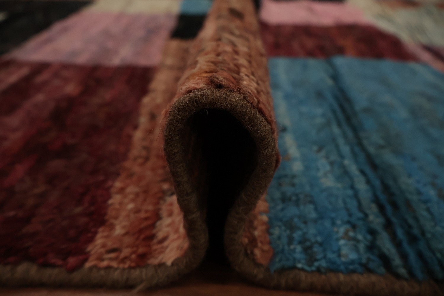 Geometric Moroccan Wool Area Rug 6x10