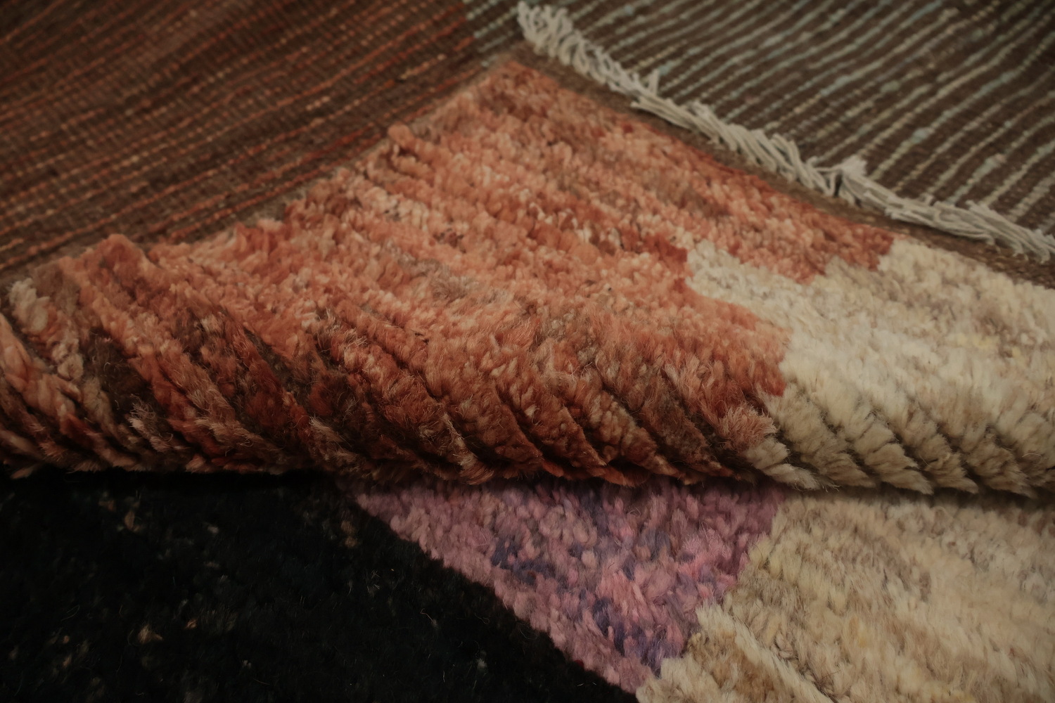 Geometric Moroccan Wool Area Rug 6x10