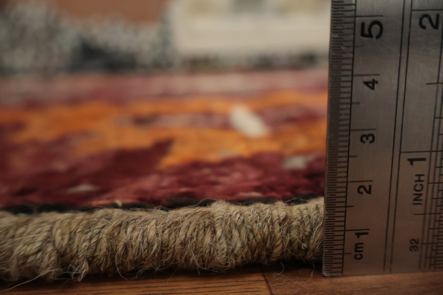 Artisanal Moroccan Wool Area Rug 6x10 in Rich Earthy Tones
