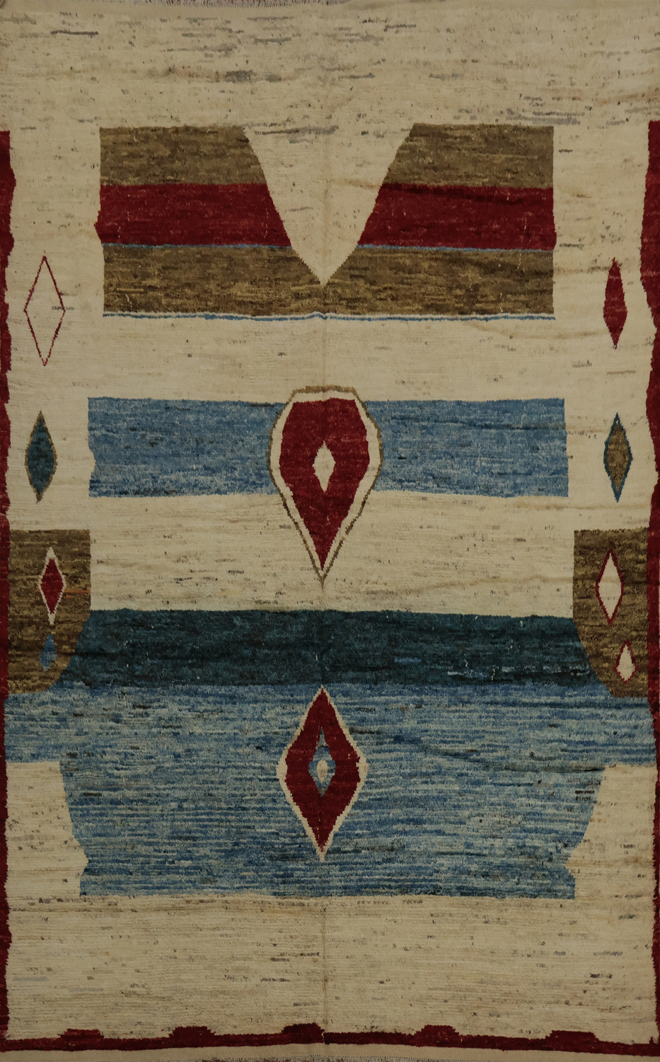 Rustic Geometric Moroccan Large Area Rug 10x14 Adds Warmth to Room