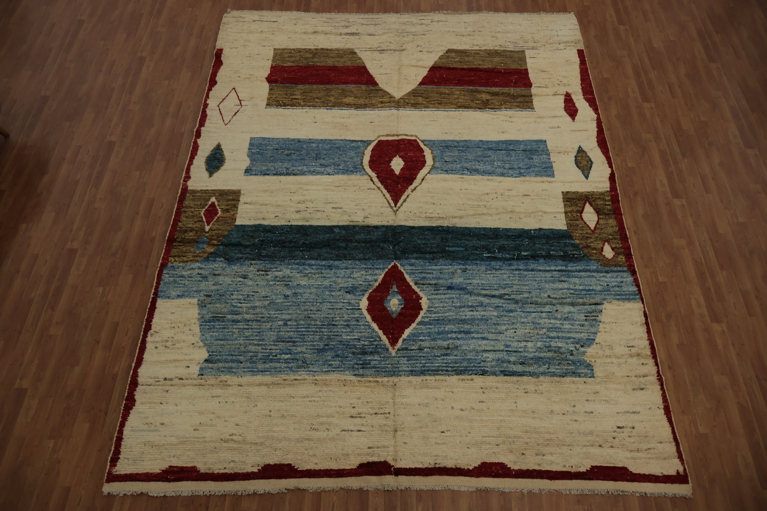Rustic Geometric Moroccan Large Area Rug 10x14 Adds Warmth to Room