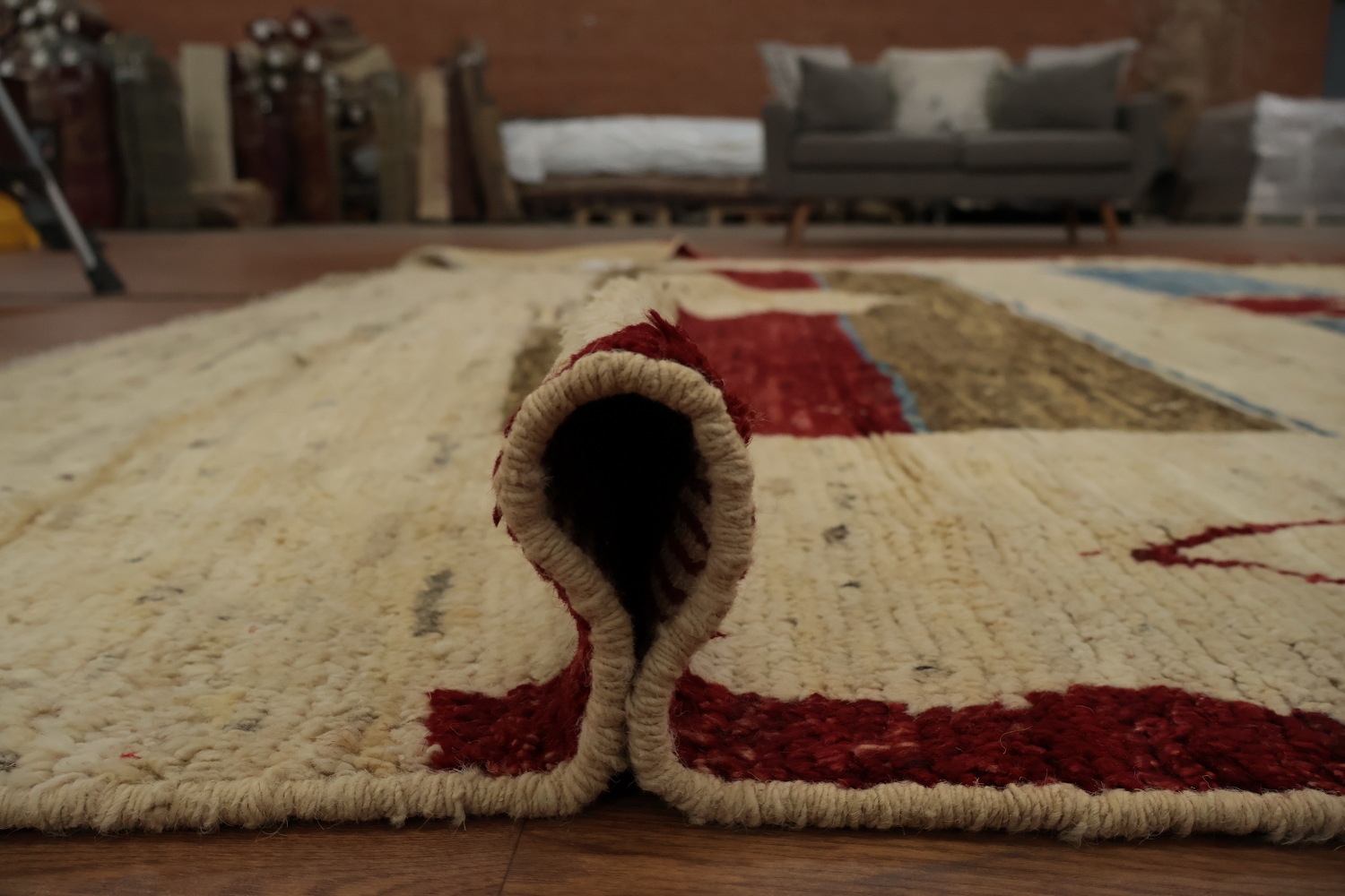 Rustic Geometric Moroccan Large Area Rug 10x14 Adds Warmth to Room