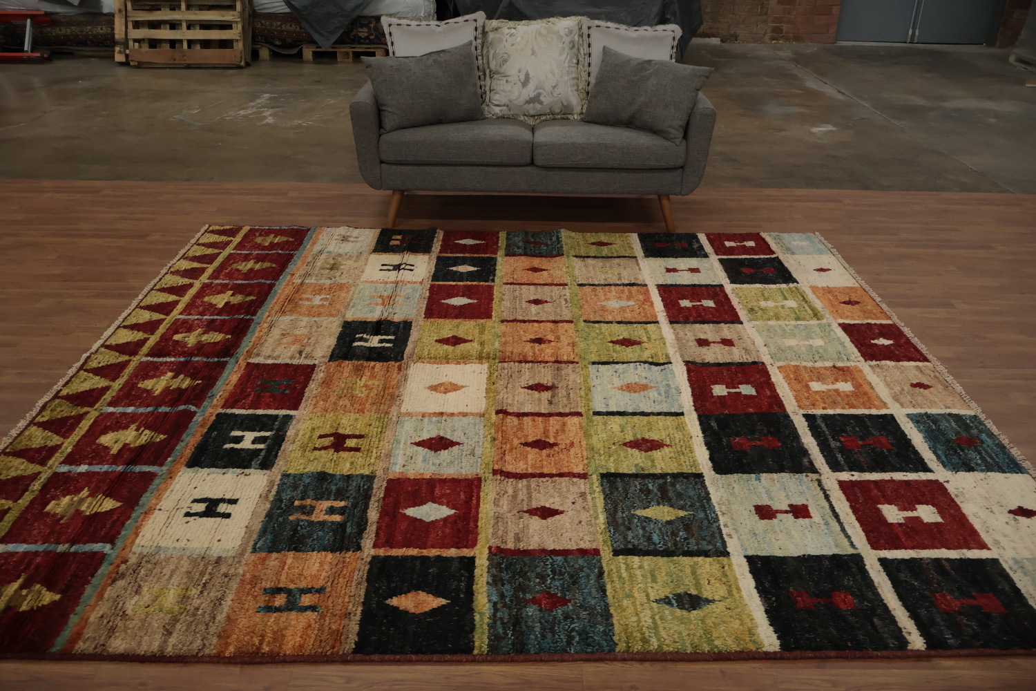 Southwest Mosaic Moroccan Area Rug 8x10 Style & Warm Earthy Tones