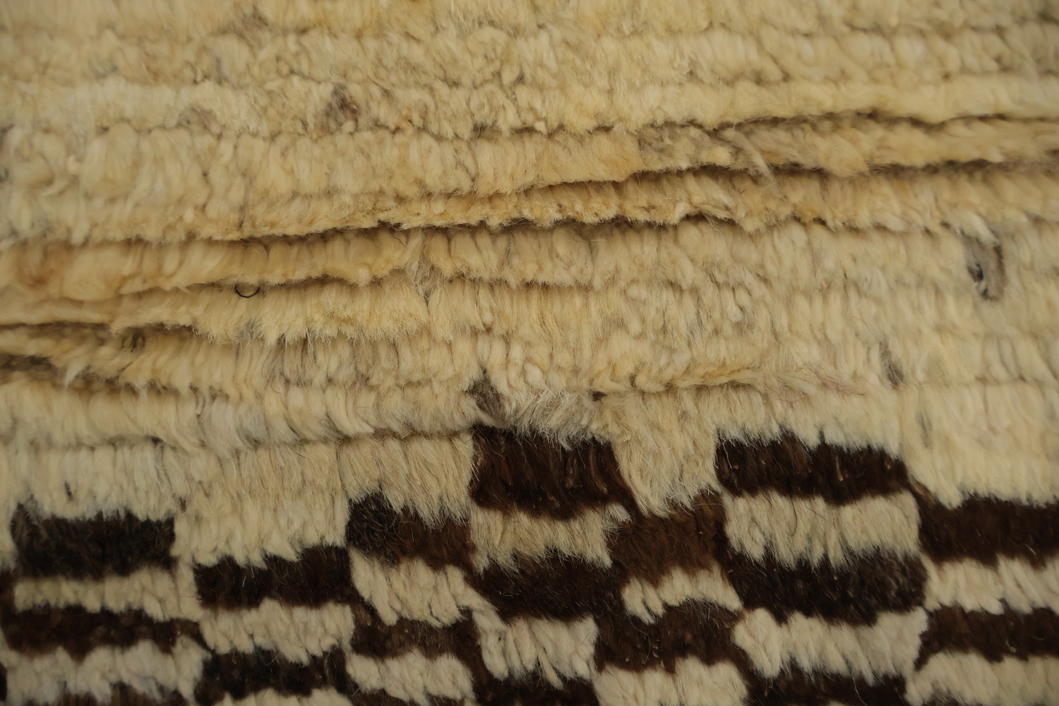 Neutral Toned Moroccan Area Rug 9x12 with Intricate Central Detail