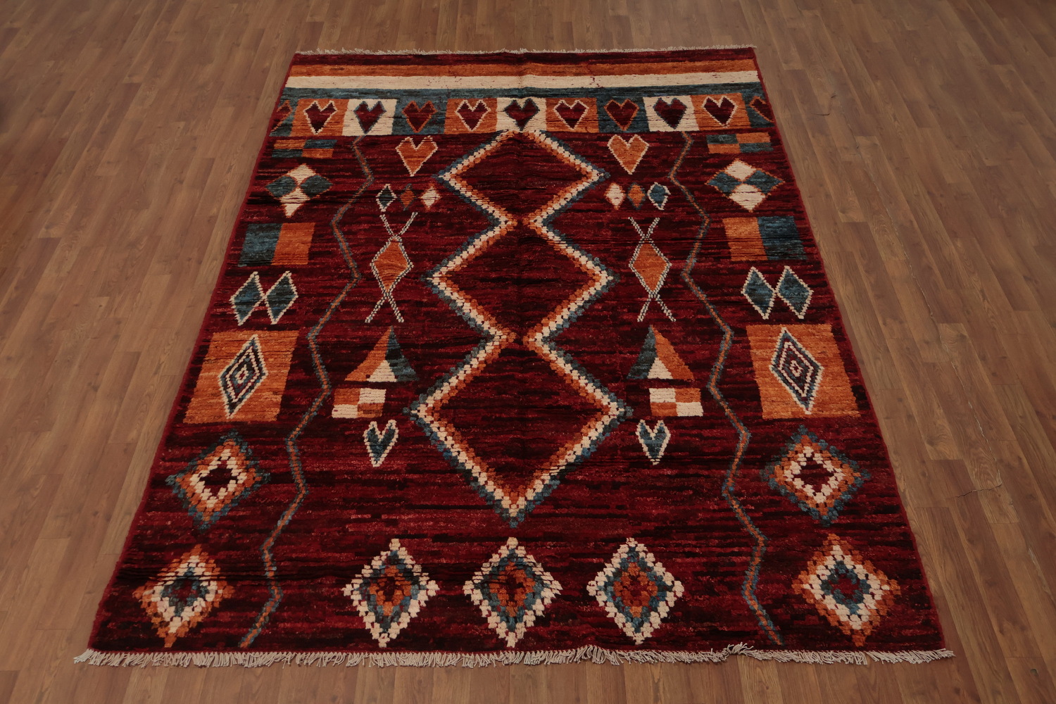 Warm and Elegant Tribal Moroccan Area Rug 6x9 for a Statement Look