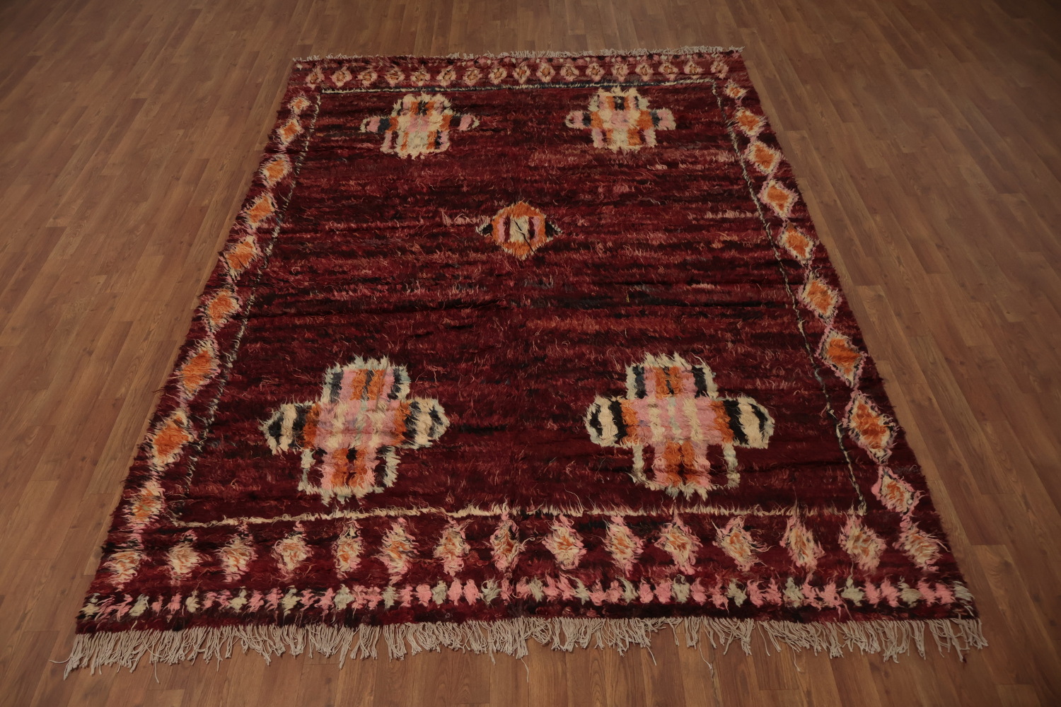 Geometric Moroccan Area Rug 7x10