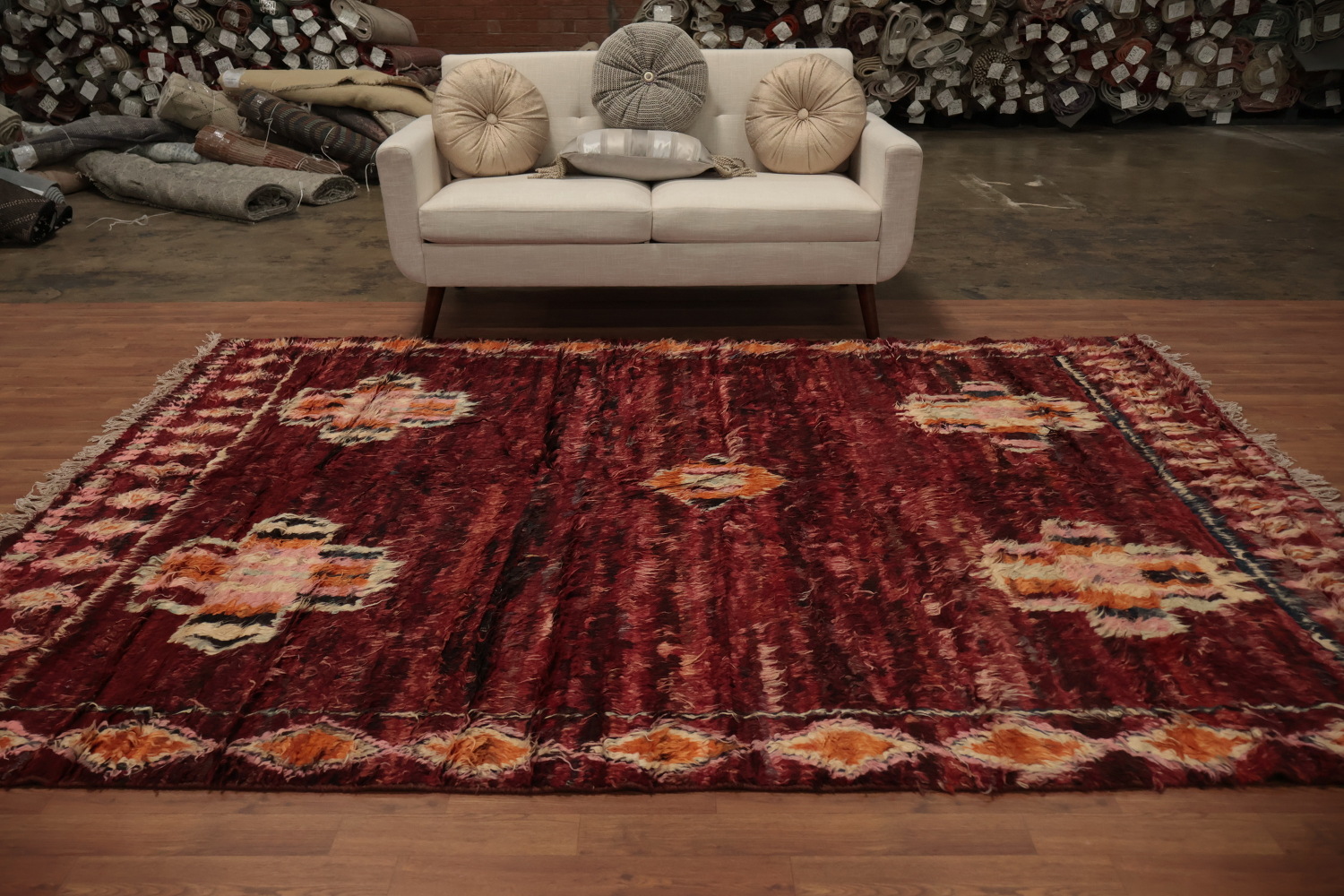 Geometric Moroccan Area Rug 7x10
