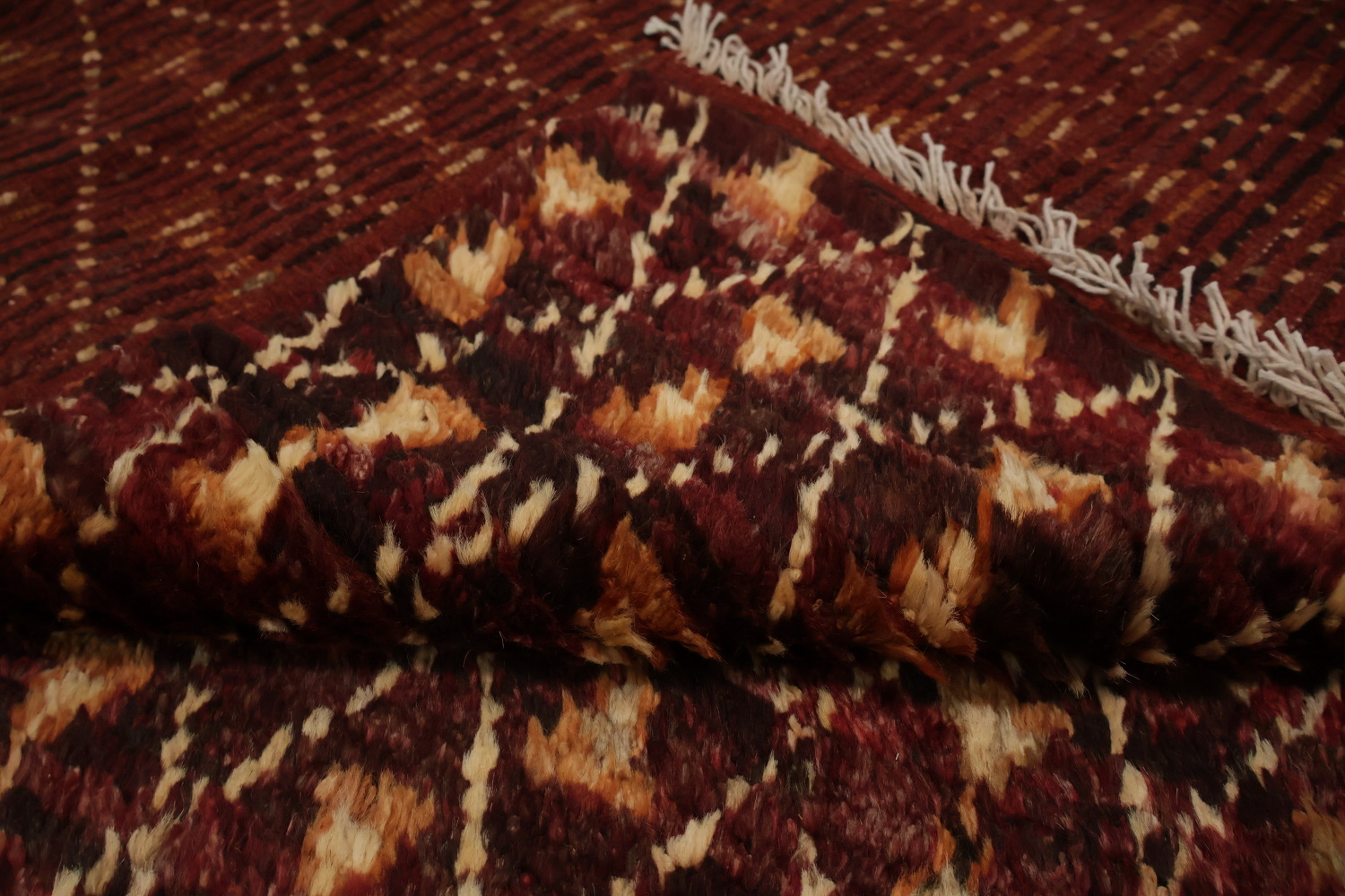 Earthy Colored Moroccan Area Rug 7x10 for Elegant Decor