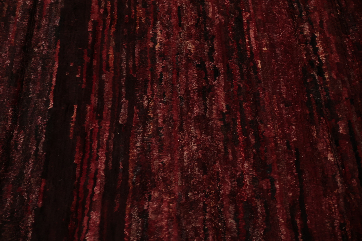 Handcrafted Moroccan Area Rug 7x10 in Vibrant Burgundy Tones