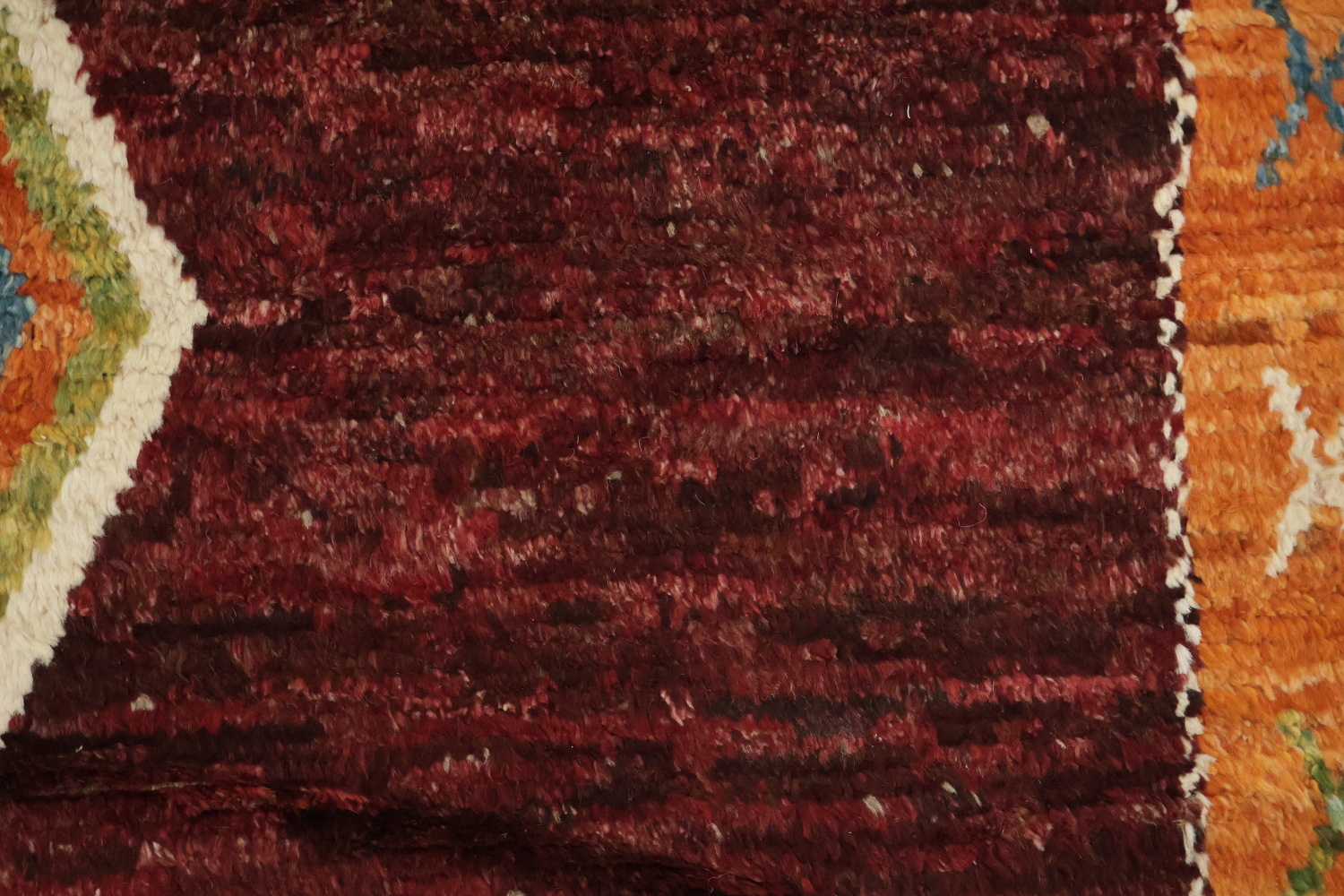6'x10' Handmade Tribal-Inspired Moroccan Rug in Warm, Multicolored Design