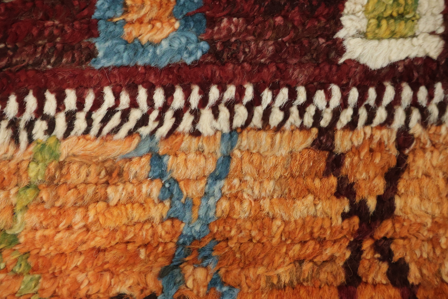 6'x10' Handmade Tribal-Inspired Moroccan Rug in Warm, Multicolored Design