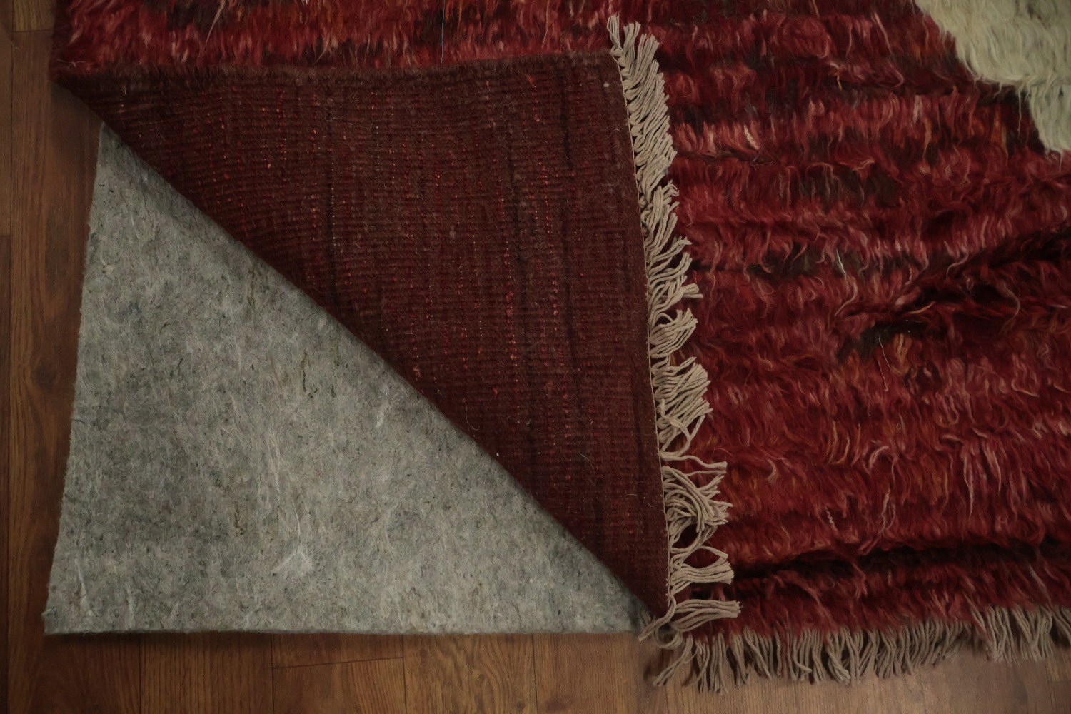 Bold Geometric Moroccan Area Rug 7x10 Triangular Patterns in Rich Colors