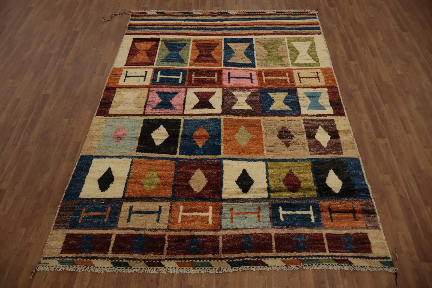 Colorful Harmony Moroccan Area Rug 7x10 for Vibrant Spaces