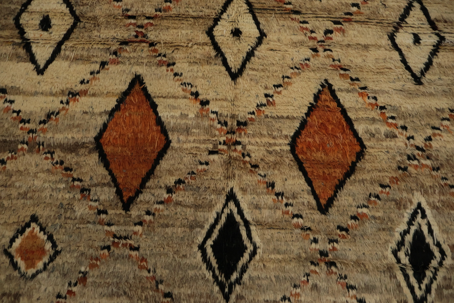 Elevate Your Space with Moroccan Large Area Rug 10x12 in Earthy Tones