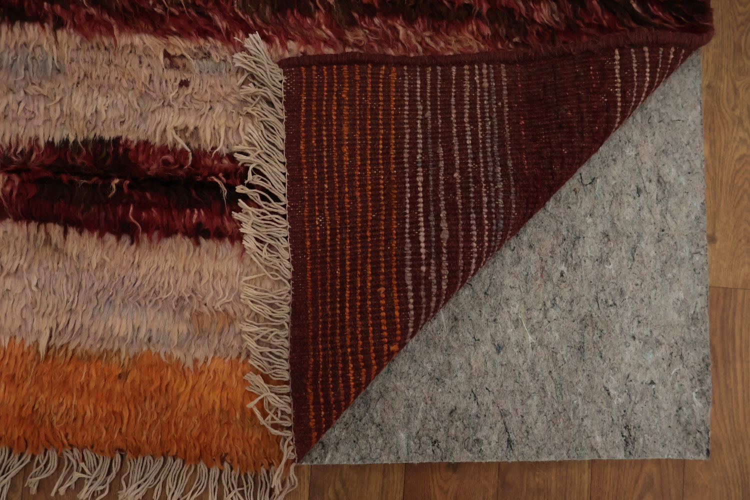 Stunning Artisanal Moroccan Area Rug 9x12 Deep Rich Hues and Unique Design