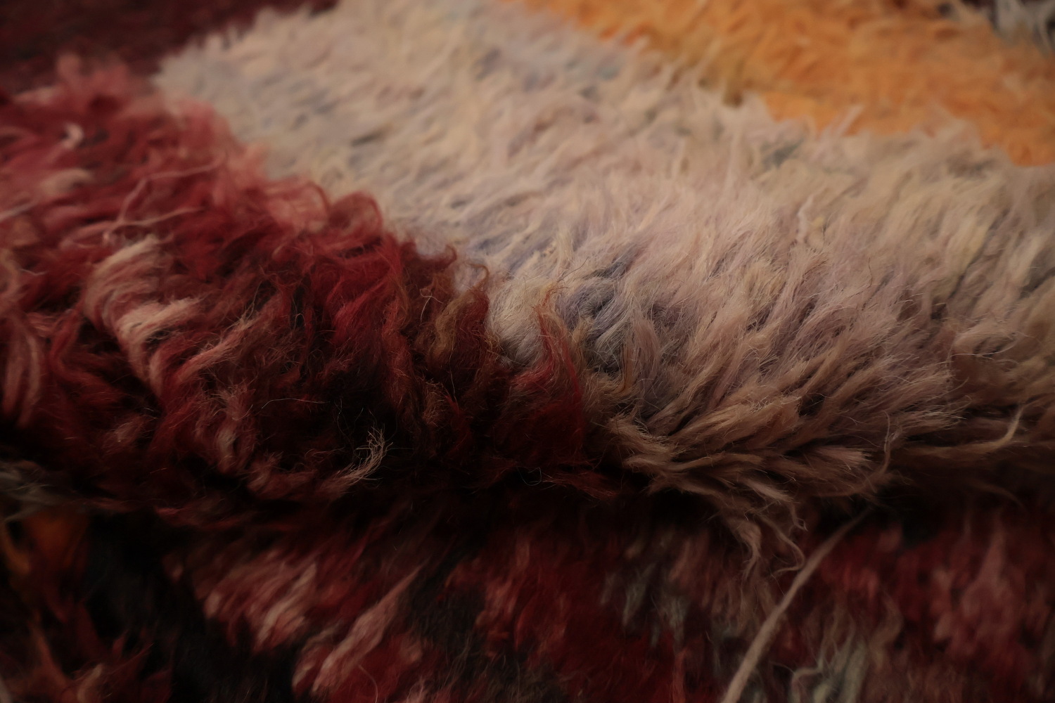 Stunning Artisanal Moroccan Area Rug 9x12 Deep Rich Hues and Unique Design