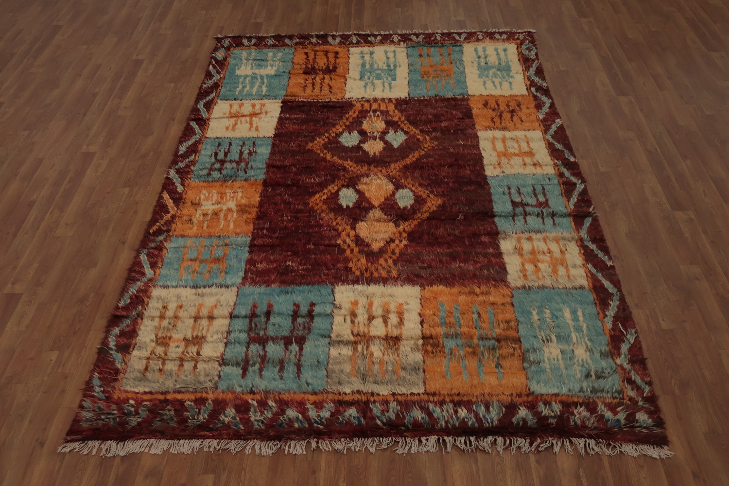 Tribal Moroccan Berber Area Rug 7x10