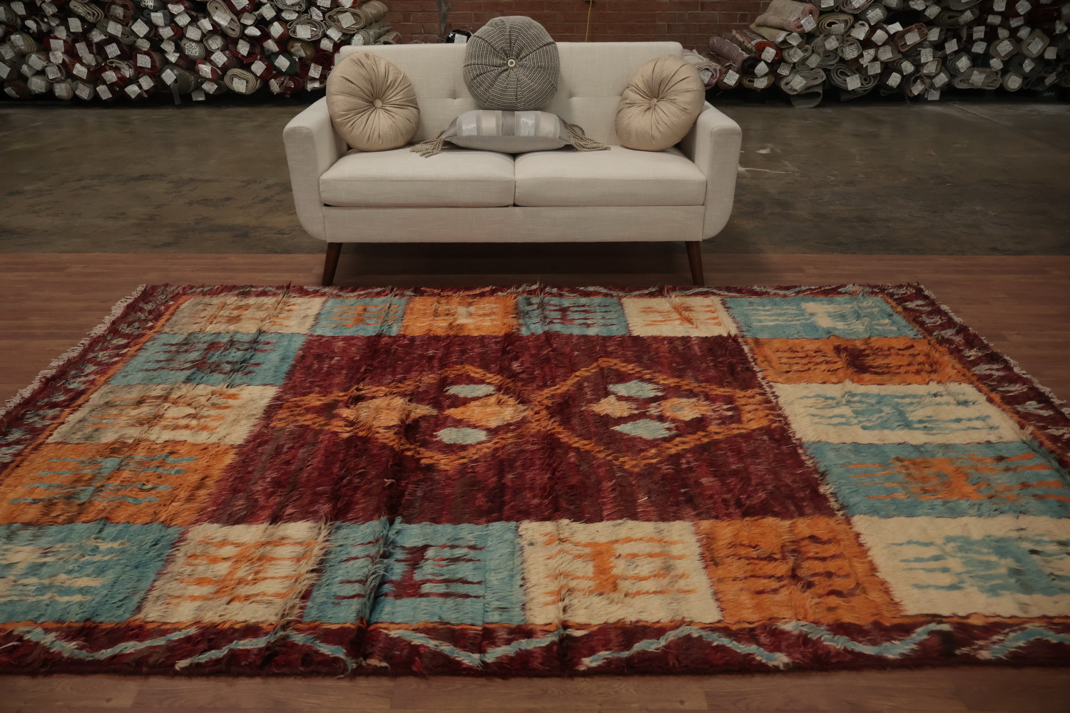 Tribal Moroccan Berber Area Rug 7x10