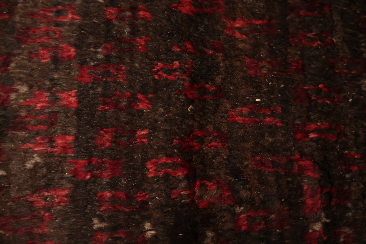 Dark Brown Moroccan Wool Area Rug 6x10