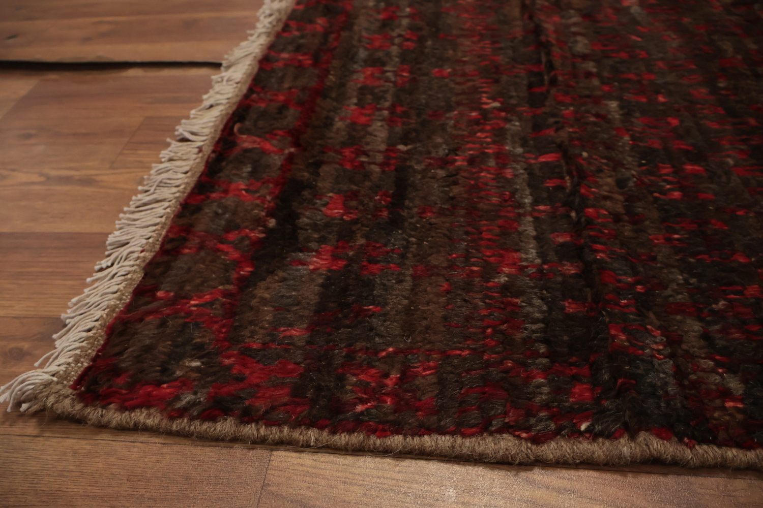 Dark Brown Moroccan Wool Area Rug 6x10