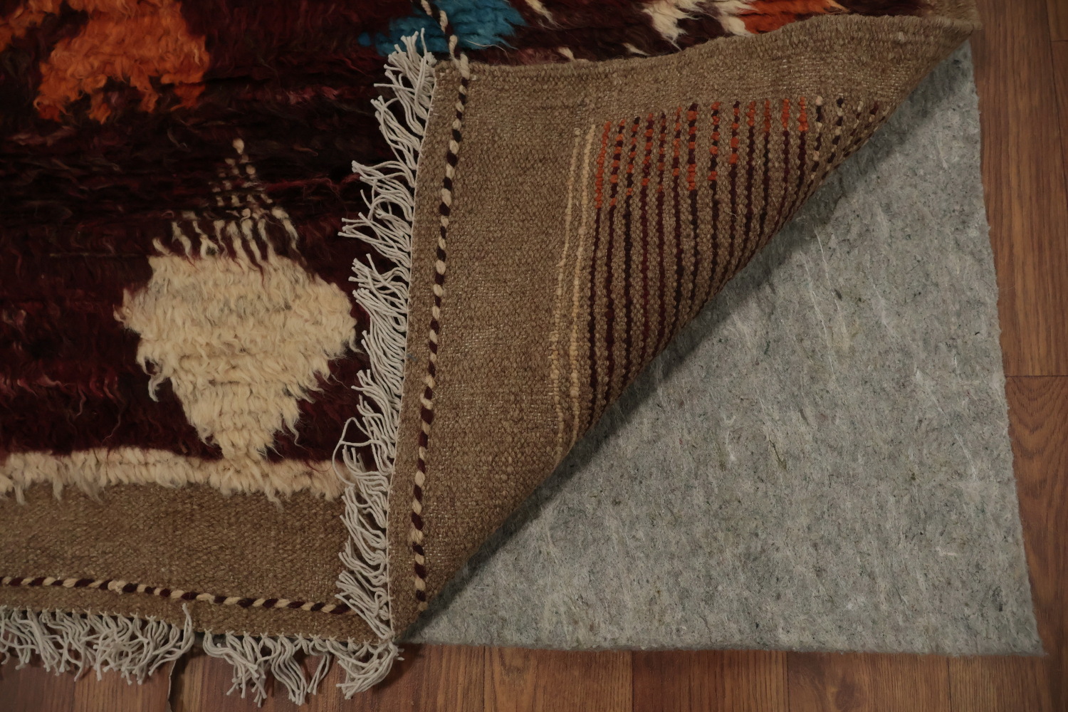 Artisanal Geometric Moroccan Area Rug 8x10 with Vibrant Patterns