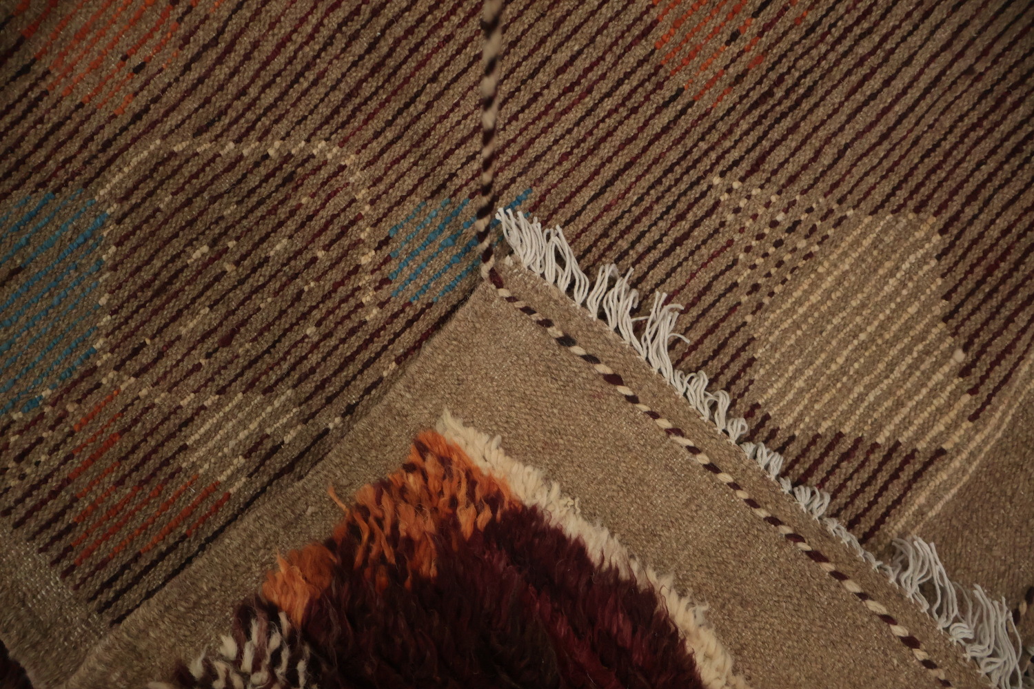 Artisanal Geometric Moroccan Area Rug 8x10 with Vibrant Patterns