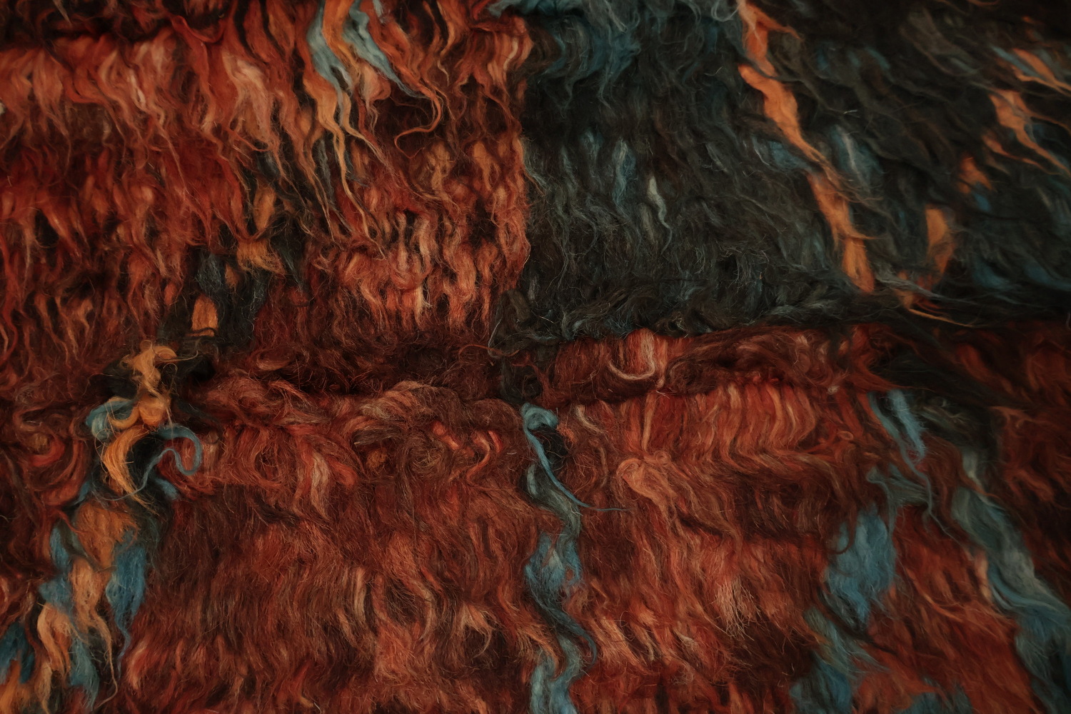 Geometric Wool Moroccan Area Rug 7x10