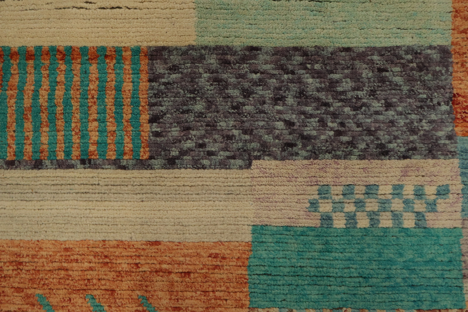 Handcrafted Gabbeh Kashkoli Large Rug 11x14 with Geometric Patterns