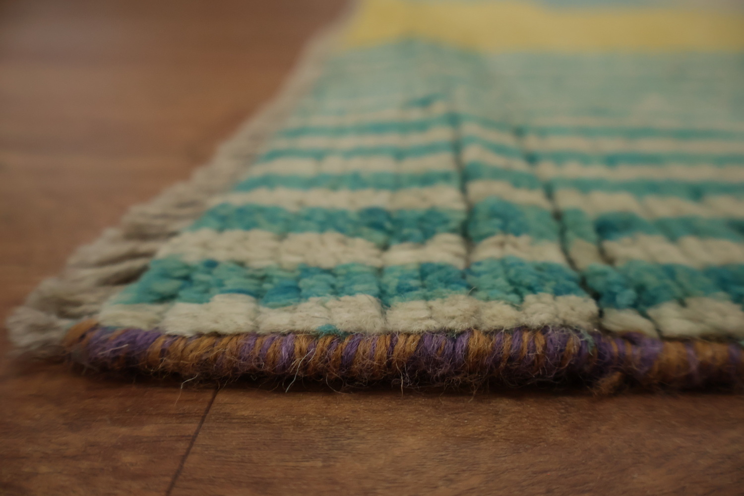 Handcrafted Gabbeh Kashkoli Large Rug 11x14 with Geometric Patterns