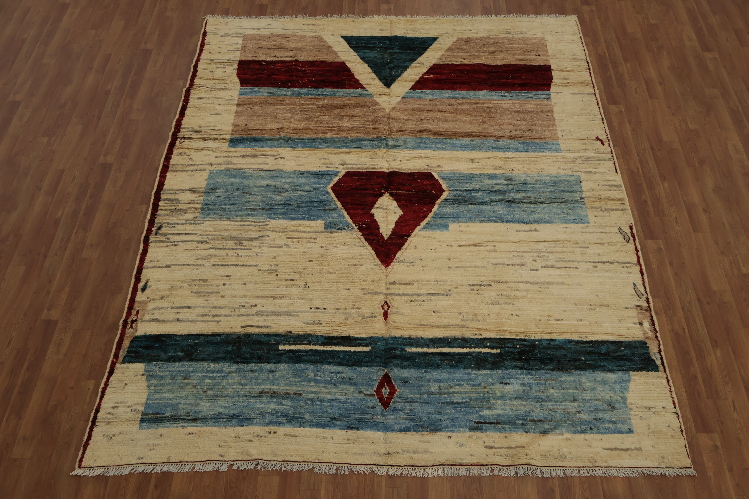 Art Inspired High-Quality Woolen Moroccan Wool Area Rug 8x10