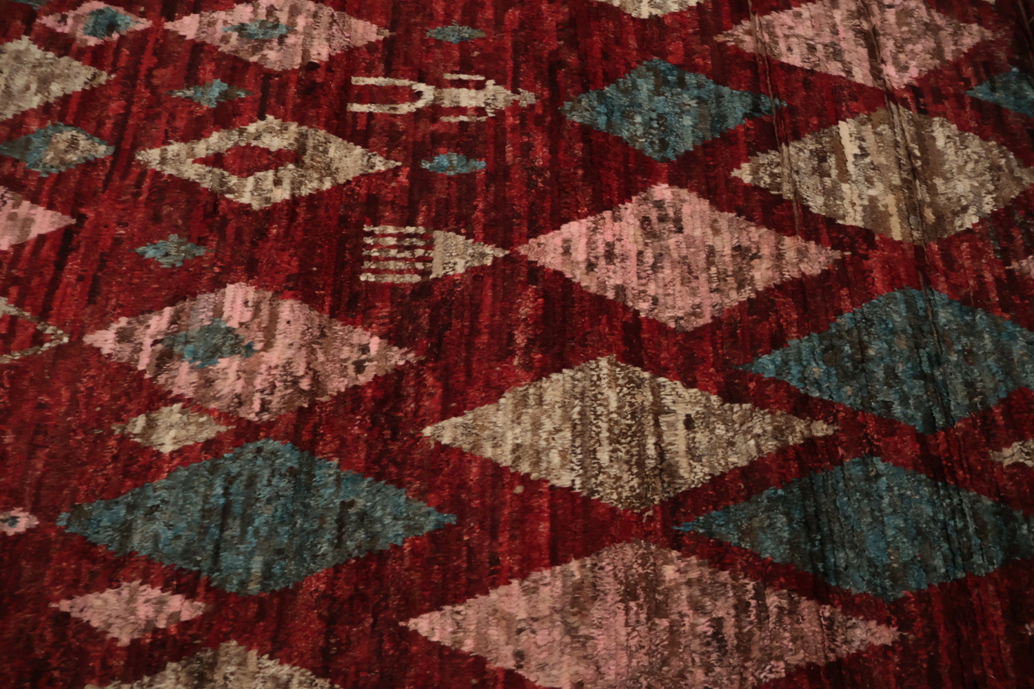 Red Moroccan Oriental Area Rug 9x12