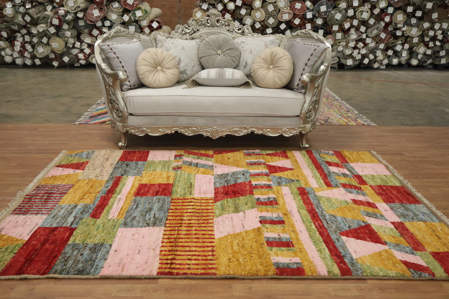 All-Over Moroccan Geometric Area Rug 6x9