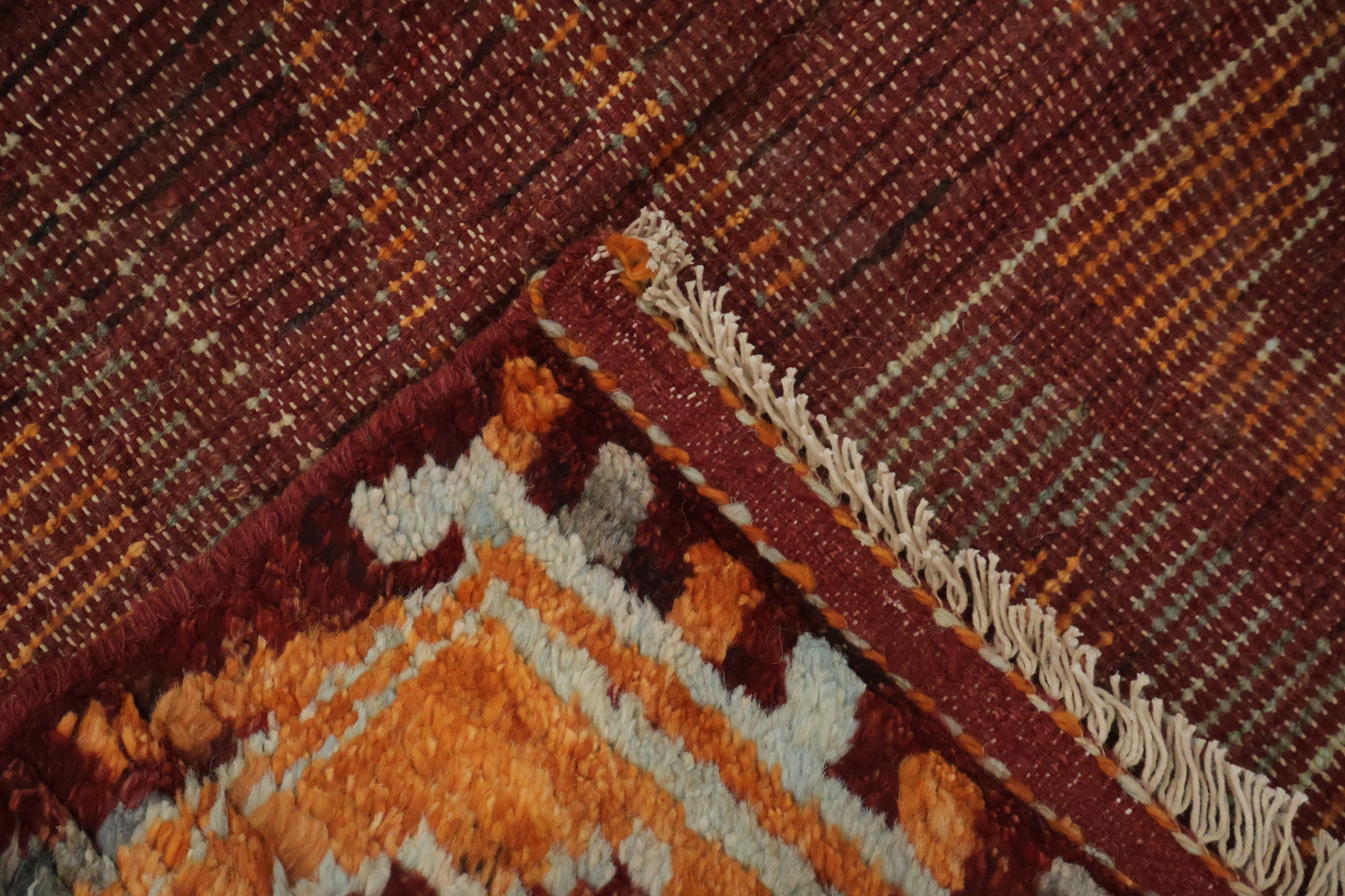 Red Moroccan Oriental Area Rug 7x10
