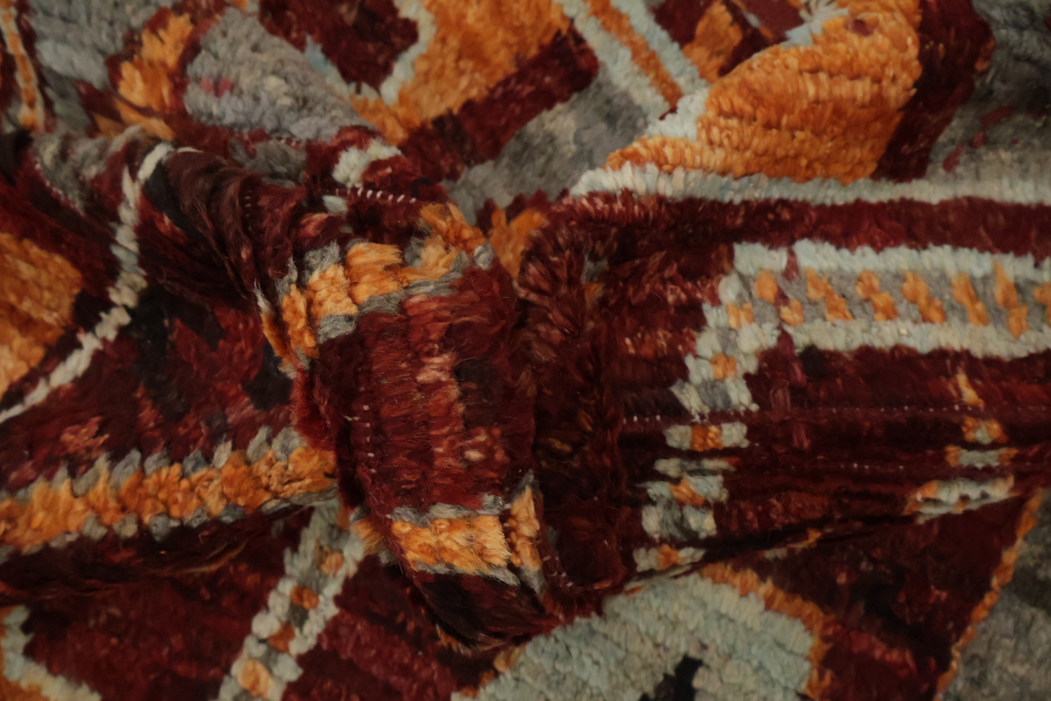 Red Moroccan Oriental Area Rug 7x10