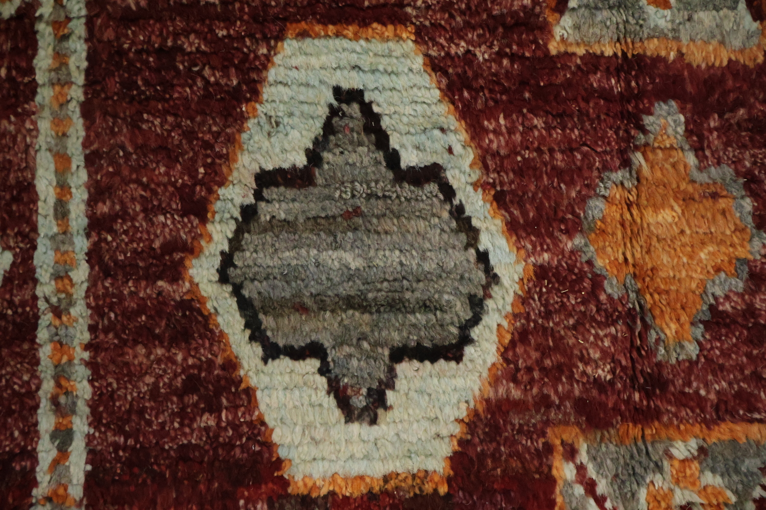 Red Moroccan Oriental Area Rug 7x10