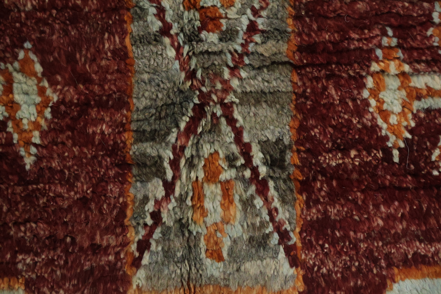 Red Moroccan Oriental Area Rug 7x10