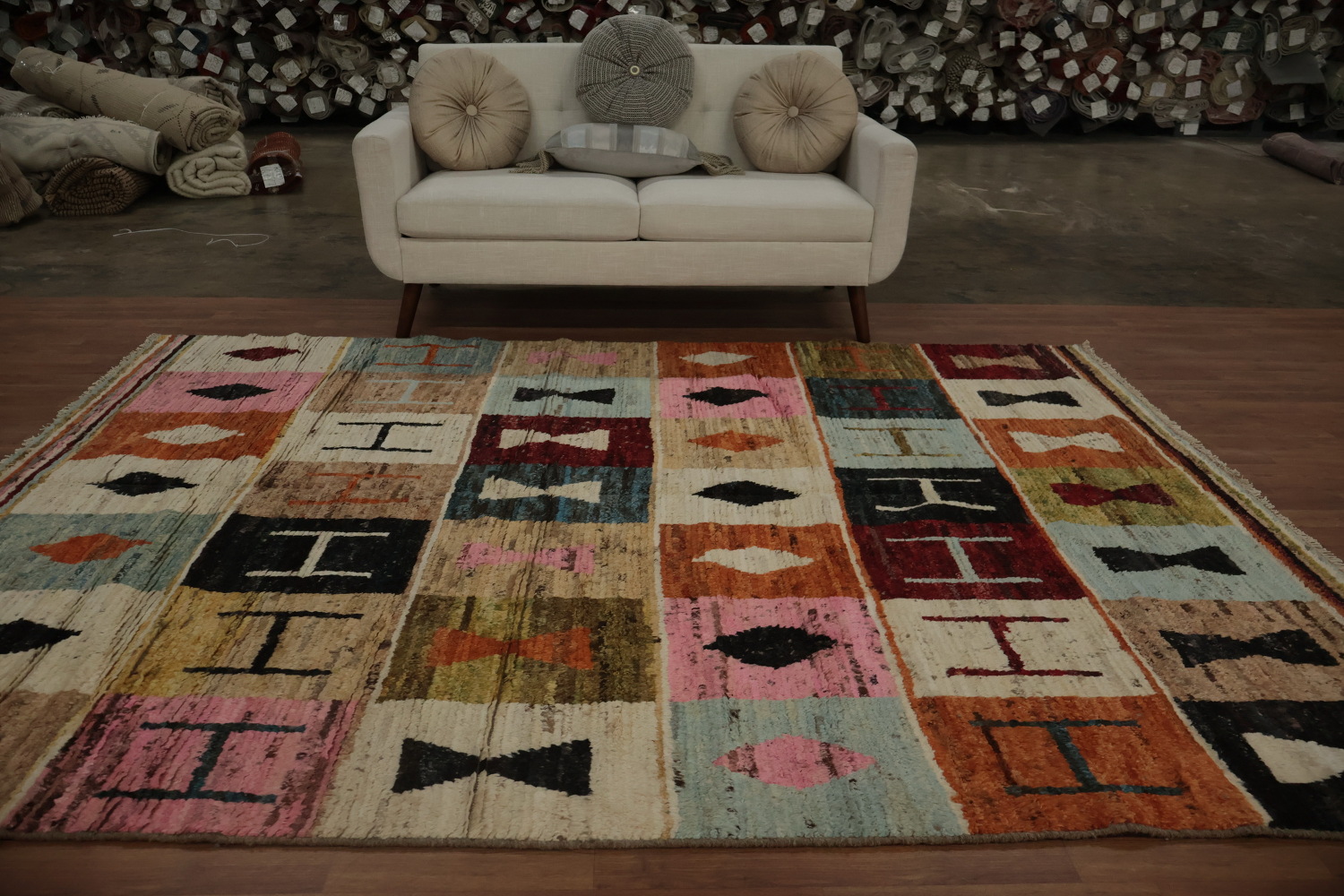 Geometric Moroccan Area Rug 7x10