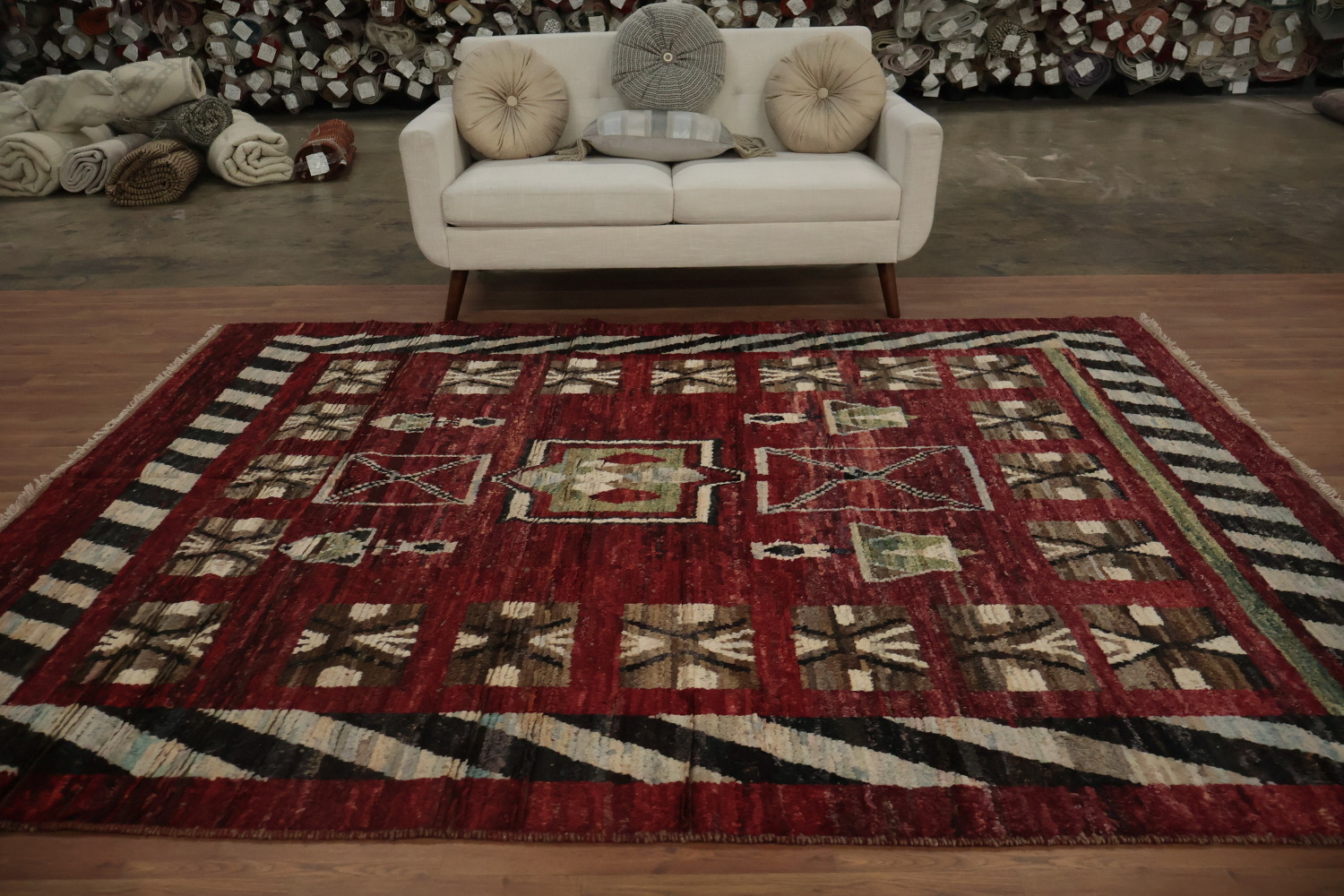 Geometric Moroccan Oriental Area Rug 7x10