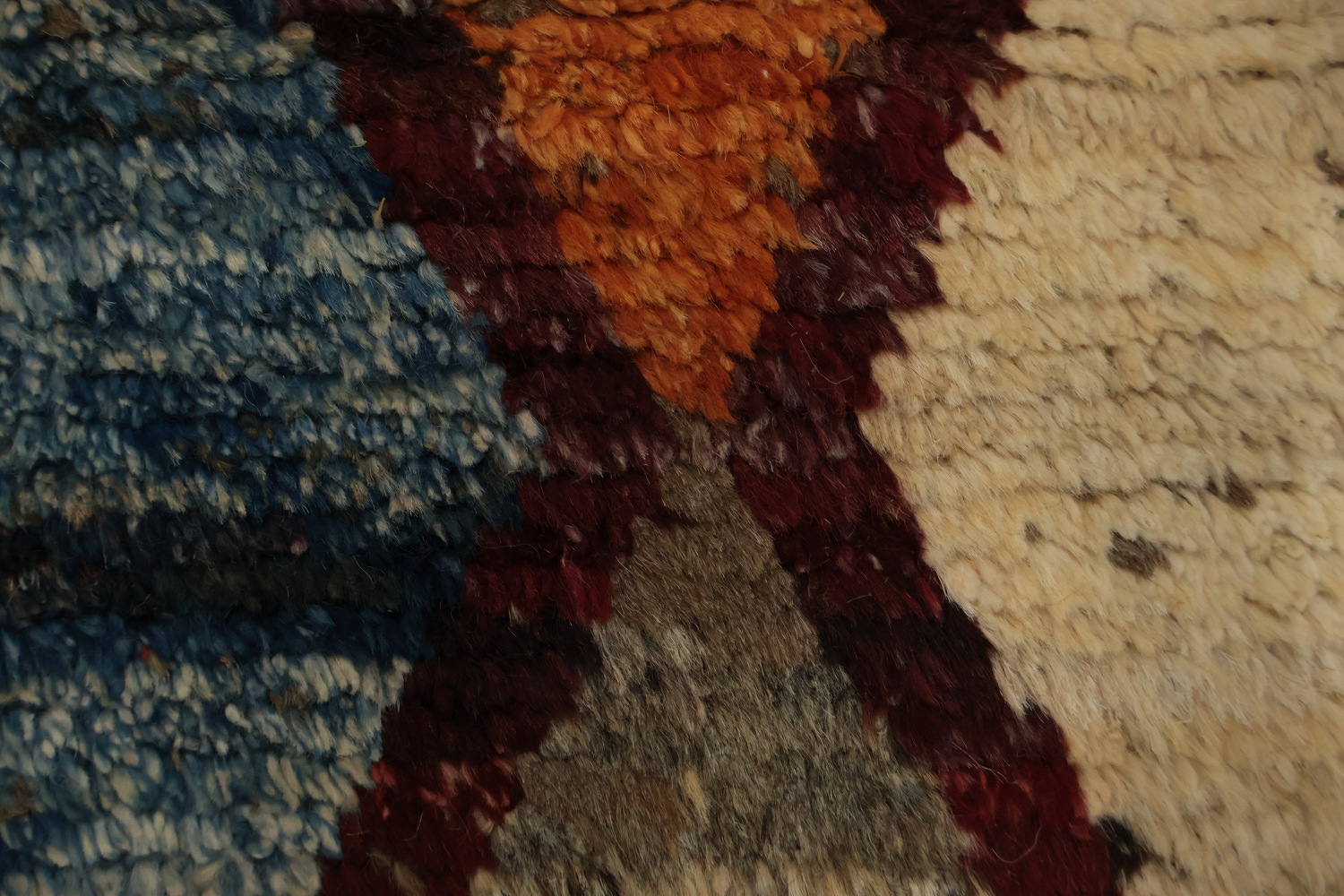 Bold Statement Multicolored Diamond Moroccan Area Rug 9x12