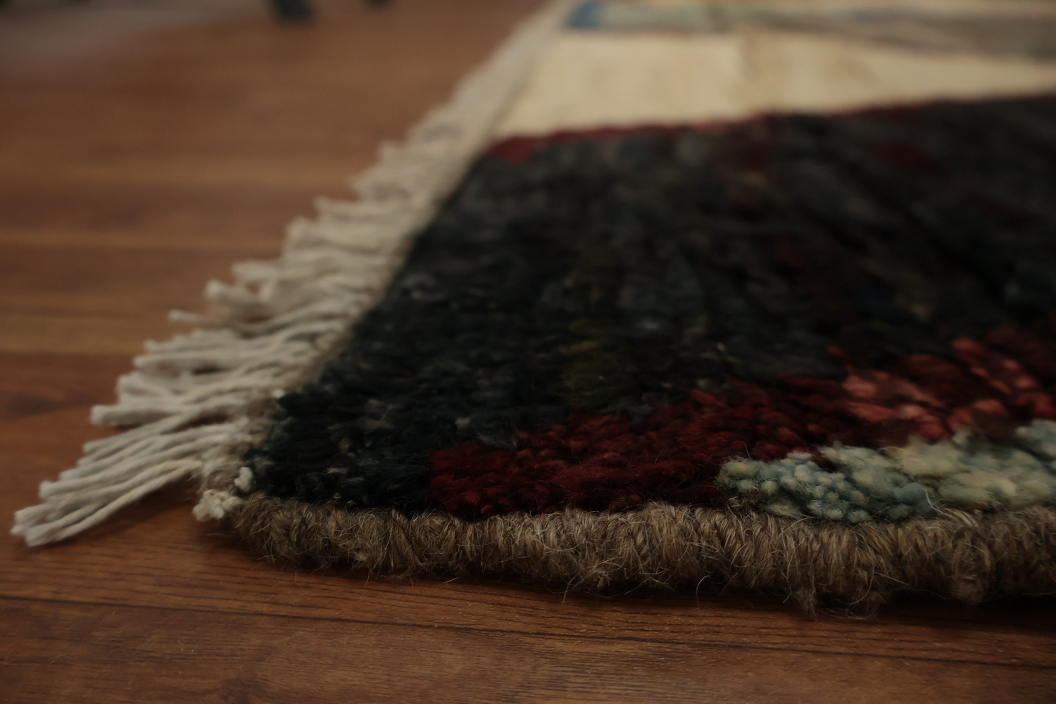 Bold Statement Multicolored Diamond Moroccan Area Rug 9x12