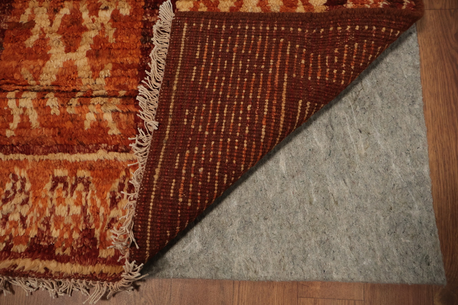 Artisan Crafted Moroccan Area Rug 5x7 in Warm Tones Home Decor